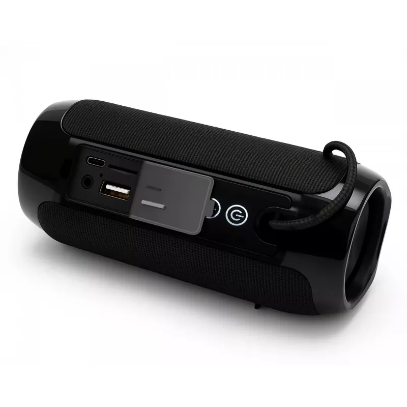 Nešiojamas „Bluetooth“ stereofoninis garsiakalbis SQUEAK SQ1008 — 14 W RMS, „Bluetooth 5.3“, 1200 mAh, IPX4, FM, LED, AUX, USB