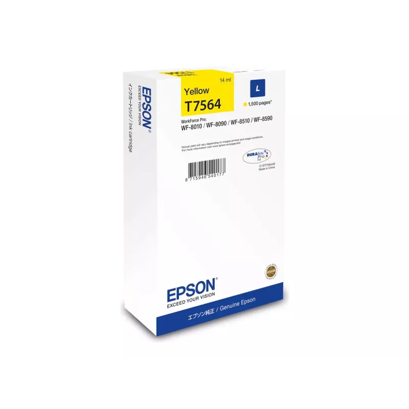 Epson C13T75644N rašalo kasetė 1 vnt. Originali didelio našumo (L) geltona