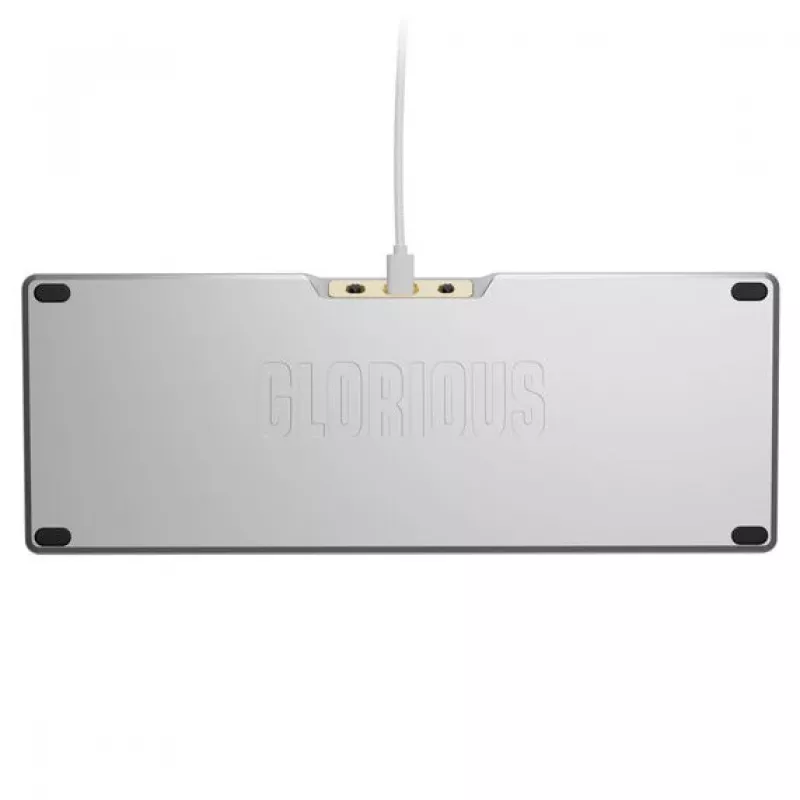 Mechaninė žaidimų klaviatūra GLORIOUS GMMK 3 Pro 65% iš anksto surinkta ANSI US su Fox HE jungikliais, sidabrinė