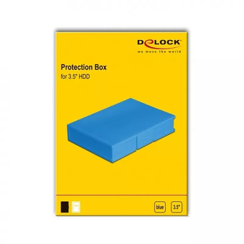Apsauginė dėžutė DeLOCK 18373 3,5 col. HDD, mėlyna