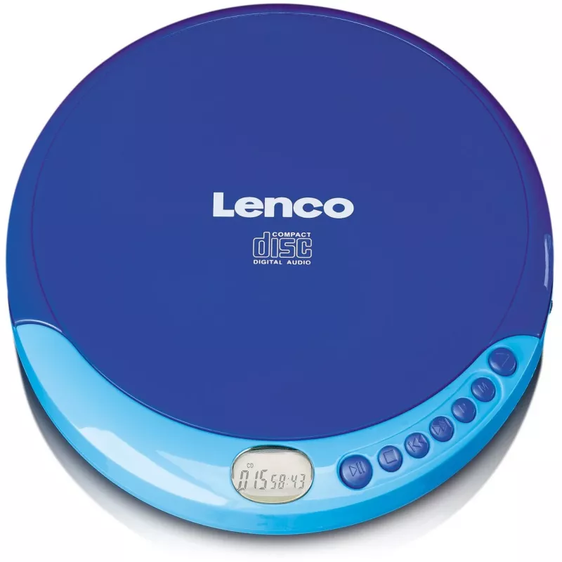 Nešiojamasis CD grotuvas Lenco CD-011 mėlynas