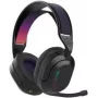 Jlab Nightfall belaidės žaidimų ausinės, juodos Dvigubas belaidis ryšys per USB arba Bluetooth, pasukamas mikrofonas, iki 70 val. baterijos veikimo trukmė