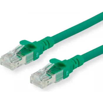 Roline - komutacinis kabelis - RJ-45 (V) į RJ-45 (V) - 50 cm - SFTP, PiMF - CAT 6 - Be halogenų, lietas, vytos gijos - Žalias