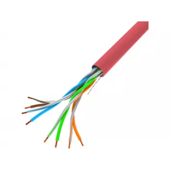 Tinklo kabelis LANBERG LCU5-10CC-0305-R U/UTP Cat5e 305 m raudonas CCA PVC