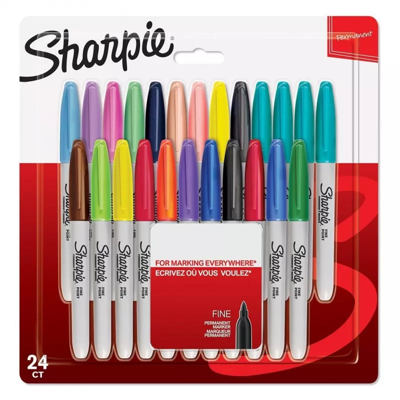 Smulkus žymeklis Sharpie Fine 24 vnt. Daugiaspalvis