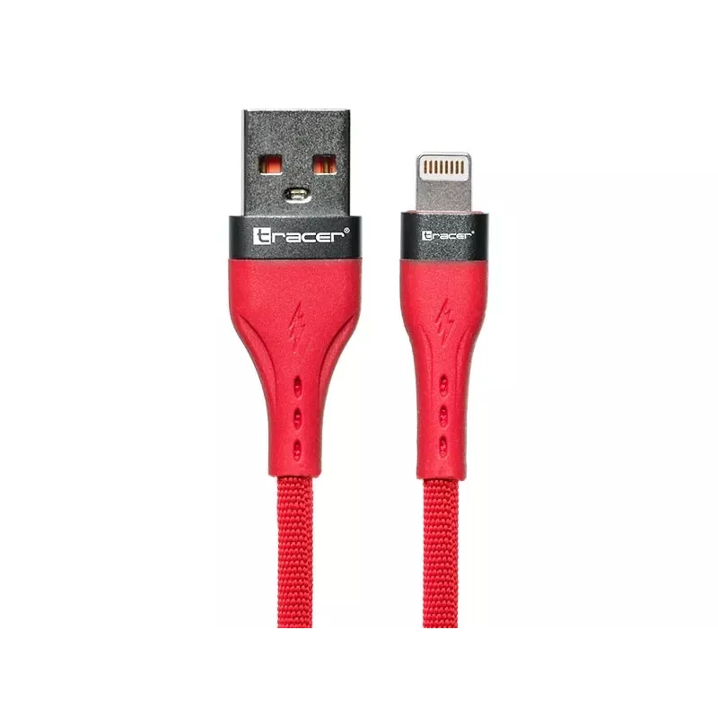 Laidas USB A-Lightning 1m raudonas