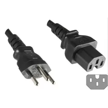 Microconnect PE160518 maitinimo kabelis Juoda 1.8 m C15 jungtis