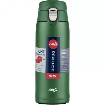 Keliavimo puodelis EMSA N2151900, tamsiai žalias, 0,4 l, atverčiamas dangtelis