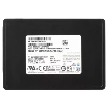Samsung MZ7L960HCJR-00A07 vidinis kietojo kūno diskas 960 GB 2,5 colio Serial ATA III TLC