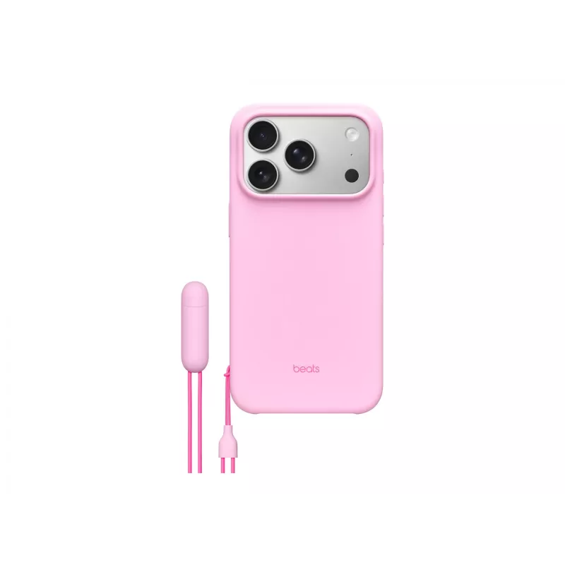 Kickstand dėklas Apple Beats iPhone 17 Pro MagSafe Camera Control Pink