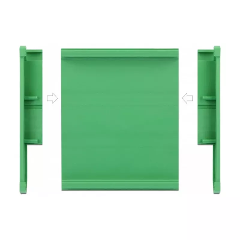 Plokštės laikiklis DeLOCK 107 mm DIN bėgeliui 10 cm ilgio