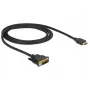 Vaizdo kabelio adapteris DeLOCK 85582 1 m HDMI Type A DVI-D juodas