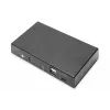DIGITUS DS-12901 - KVM-/Garso/USB-jungiklis - 4K 30 Hz, USB-C/USB/HDMI įvestis, HDMI išvestis, Tinklas