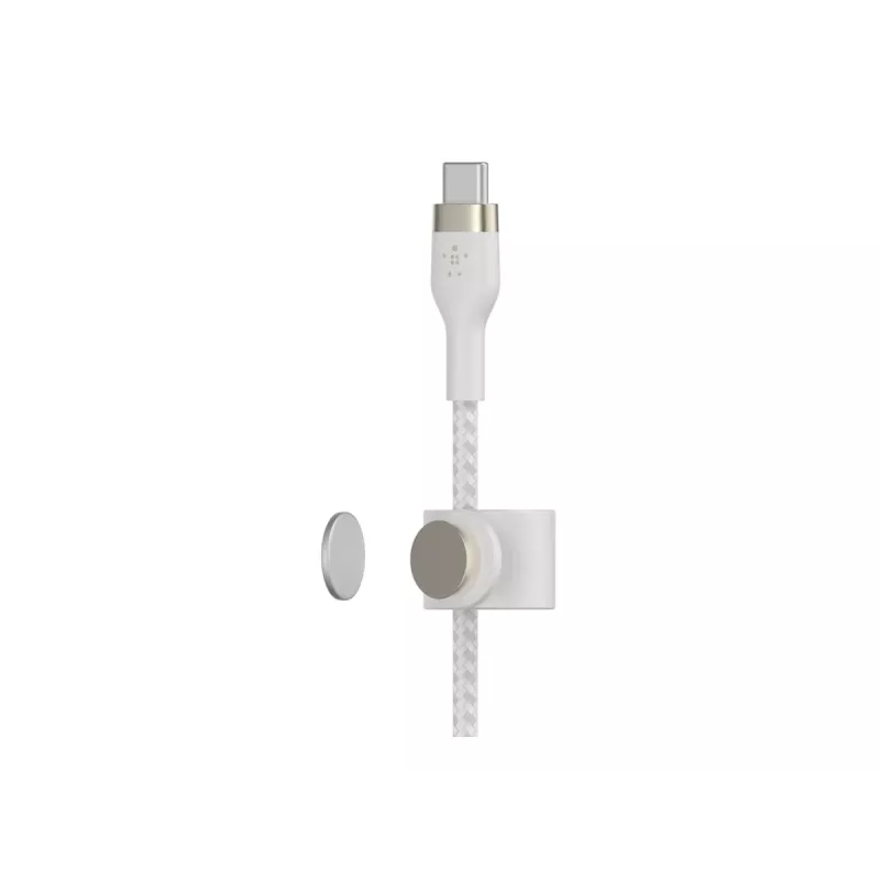 USB kabelis Belkin BOOST↑CHARGE PRO Flex 2m USB C balta