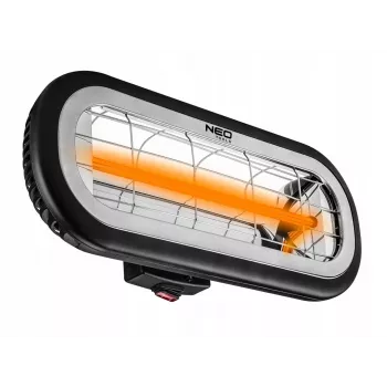 NEO TOOLS 90-032 elektrinis infraraudonųjų spindulių šildytuvas, skirtas naudoti patalpose ir lauke, 2000 W, juodas