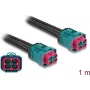 DeLOCK HDMTD Z keturgubas lizdas į HDMTD Z keturgubą lizdą laidas 1 m IP67 apsaugos klasė