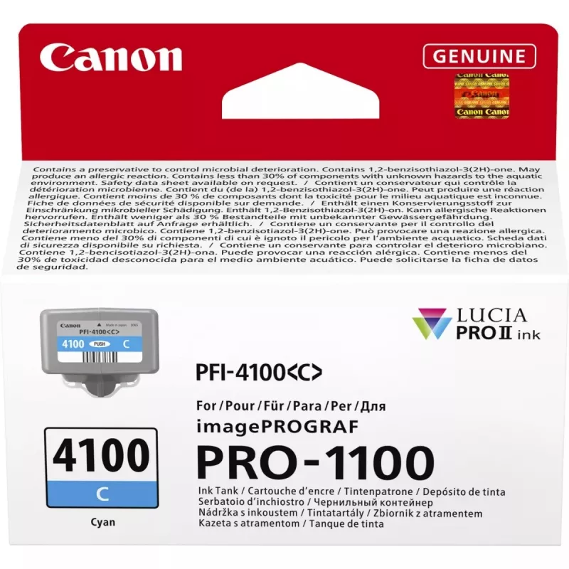 Canon LUCIA PRO II rašalo kasetė 1 vnt. Originali Standartinės talpos Žalsvai mėlyna