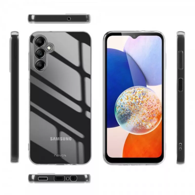 Nevox apsauginis lankstus dėklas Samsung Galaxy A17 5G — permatomas, modelis 2573