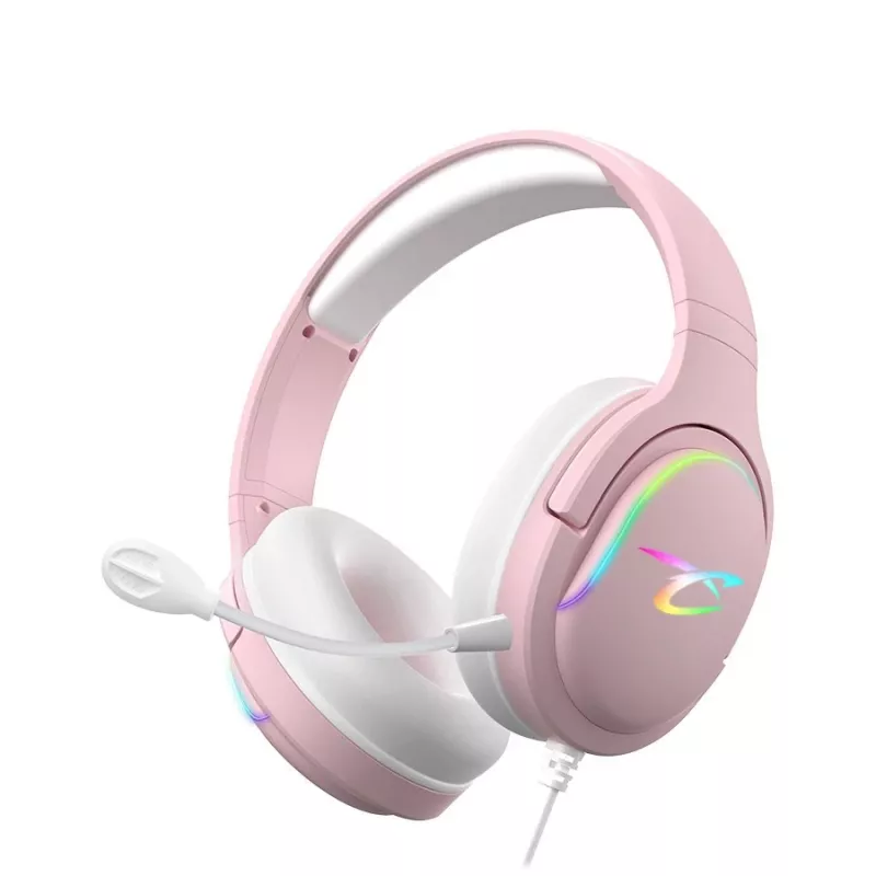 Subsonic Spectra LED žaidimų ausinės Sweety Pink