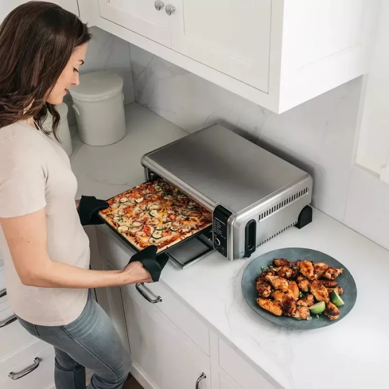 Ninja SP101 Single 10 L atskira 2400 W karšto oro gruzdintuvė juoda, nerūdijantis plienas
