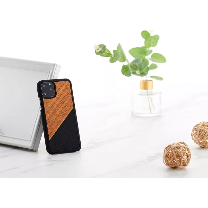 man and wood išmaniojo telefono dėklas, skirtas iPhone 11 Pro — vesterno juoda
