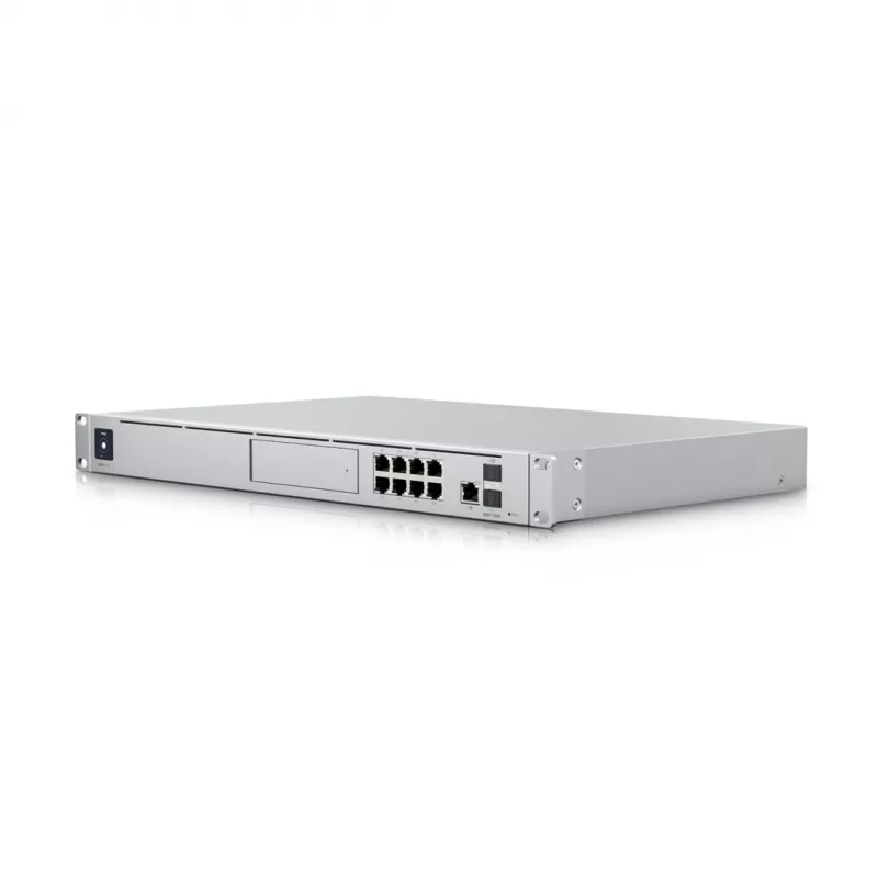 Šliuzas UBIQUITI Dream Machine Special Edition — stovas 1U, 8x RJ-45 LAN, PoE, 1,7 GHz procesorius, 4 GB DDR4, 16 GB „flash“, 3,3 cm jutiklinis ekranas