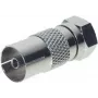 Adapter ShiverPeaks 85321 — IEC (moteriška) į F (vyriškas) jungties adapteris televizoriams ir RF įrangai