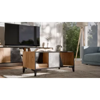 Cama Kavos staliukas OVO 90x50xH39 ąžuolas/betonas