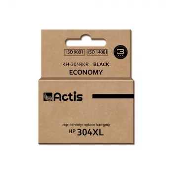 Suderinama ACTIS rašalo kasetė KH-304BKR, skirta HP 304XL, juodas pigmentinis rašalas, didelės (XL) talpos, 20 ml
