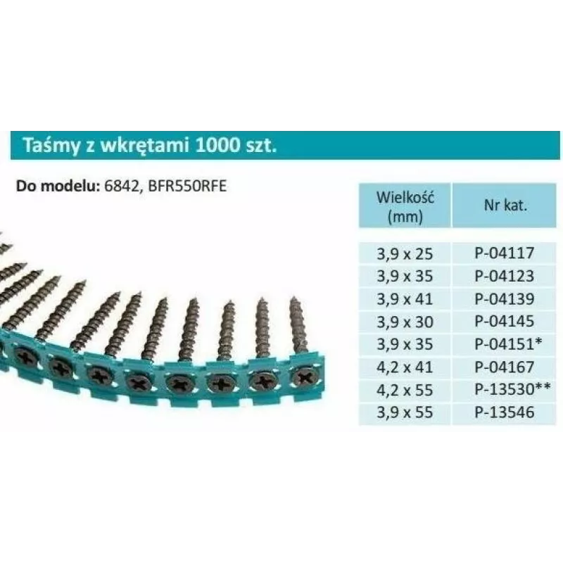 Makita F-30913 sukabinti varžtai smulkūs 3,9x25mm