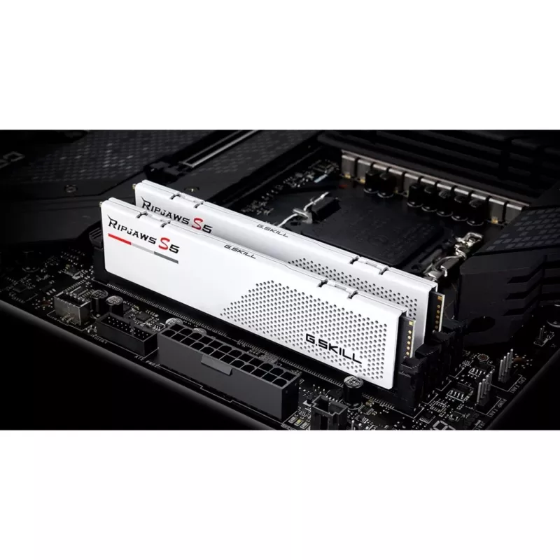 DIMM 96 GB DDR5-6000 (2x 48 GB) Dual-Kit, Memory White, F5-6000J3036F48GX2-RS5W, Ripjaws S5, INTEL XMP