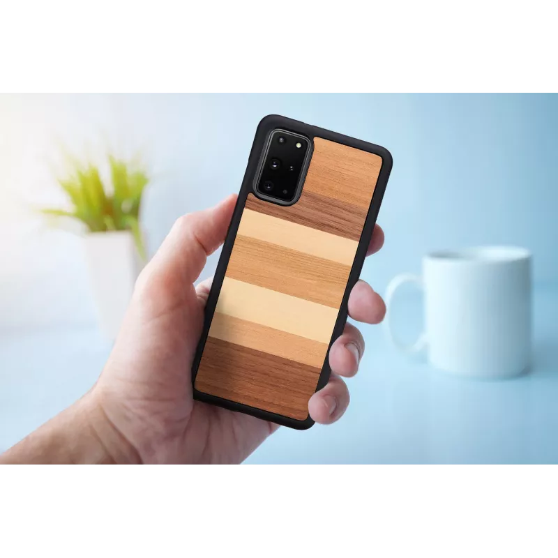 Apsauginis man and wood telefono dėklas Samsung Galaxy S20+ — juodas