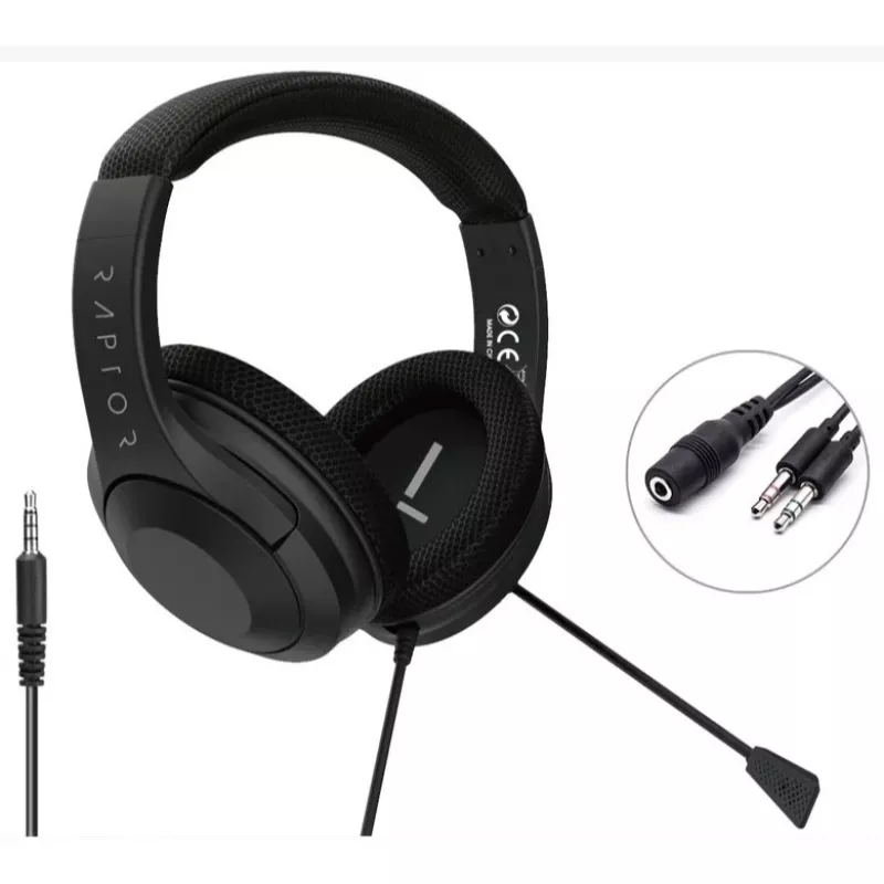 Raptor Headset Playstation 5 H300 juoda 3,5 lizdo jungtis