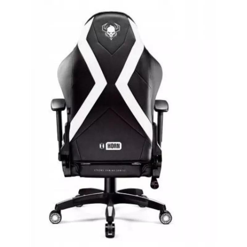 Diablo X-HORN 2.0. Įprasta žaidimų kėdė, juoda ir balta