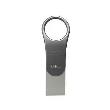 Silicon Power Mobile C80 USB atmintinė 64 GB USB Type-A / USB Type-C 3.0 (3.1 Gen 1) Titaninis