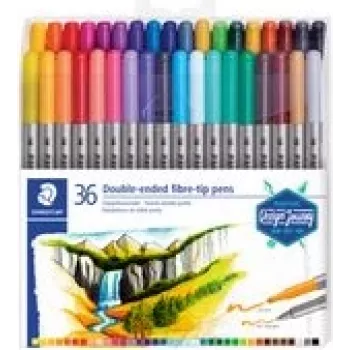 Flomasteris Staedtler 3200 Fine/Extra Bold Daugiaspalvis 36 vnt.