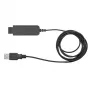 USB-A / Plx QD USB ausinių laidas su valdikliu