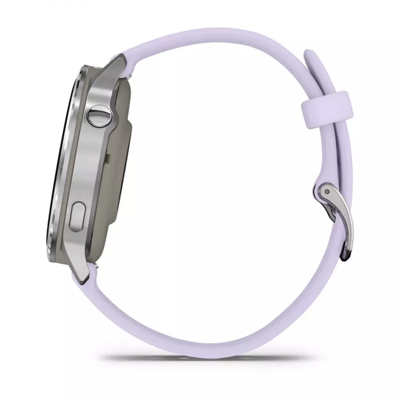 Garmin Venu 4 3,05 cm (1,2 colio) AMOLED 41 mm Skaitmeninis 390 x 390 pikselių Liečiamas ekranas Sidabrinis Wi-Fi GPS (palydovas)