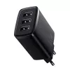 Baseus kompaktiškas greitasis įkroviklis, 3x USB, 17W (juodas)