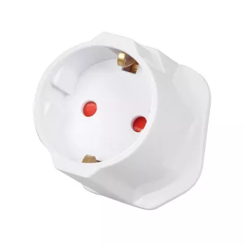 Maitinimo adapteris IBOX iaukeu tinklo įkroviklis su keičiamais UK (G tipo) ir EU (E tipo) kištukais, 100–240V 50/60Hz, 7.5A, baltas