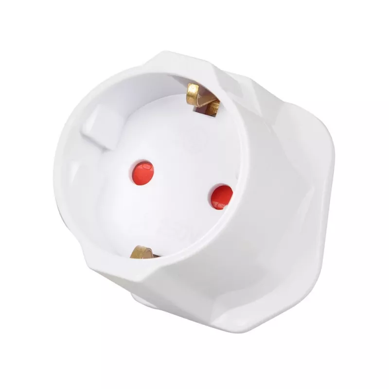 Maitinimo adapteris IBOX iaukeu tinklo įkroviklis su keičiamais UK (G tipo) ir EU (E tipo) kištukais, 100–240V 50/60Hz, 7.5A, baltas
