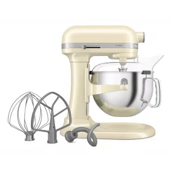 KitchenAid 5KSM60SPXEAC stacionarus maišytuvas 375 W Kreminė, Pilka, Nerūdijantis plienas