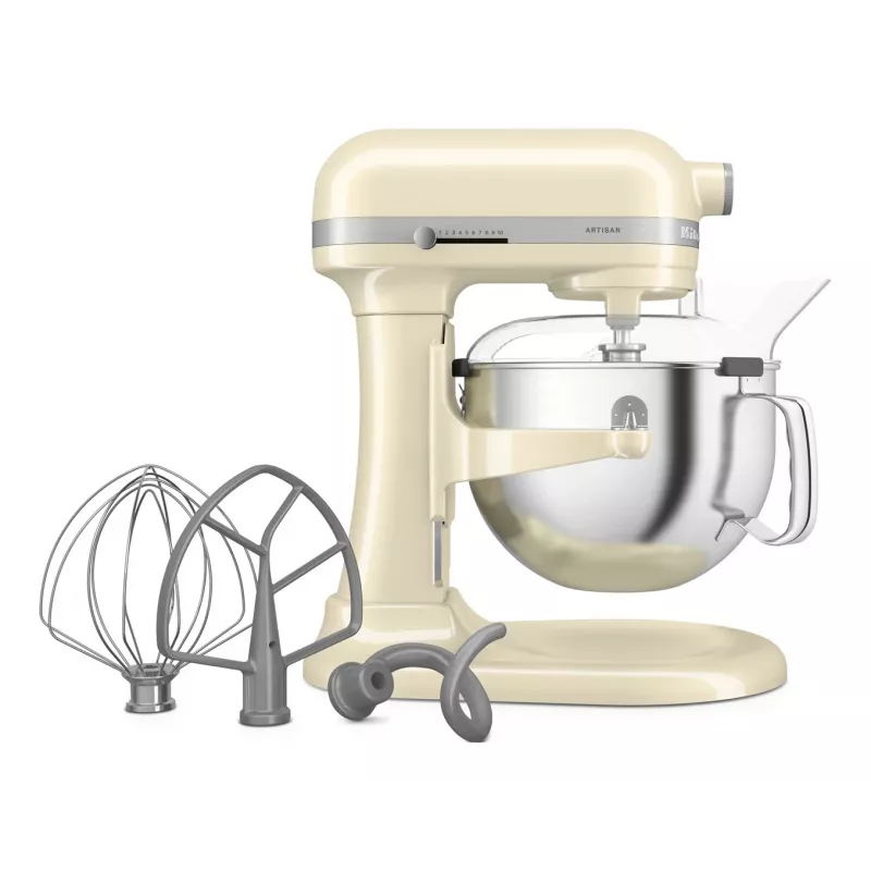 KitchenAid 5KSM60SPXEAC stacionarus maišytuvas 375 W Kreminė, Pilka, Nerūdijantis plienas