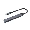 USB 3.0 4 prievadų sąsajos šakotuvas SAVIO AK-71 su USB-C, 5000 Mbit/s, 2 metų garantija