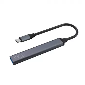 USB 3.0 4 prievadų sąsajos šakotuvas SAVIO AK-71 su USB-C, 5000 Mbit/s, 2 metų garantija