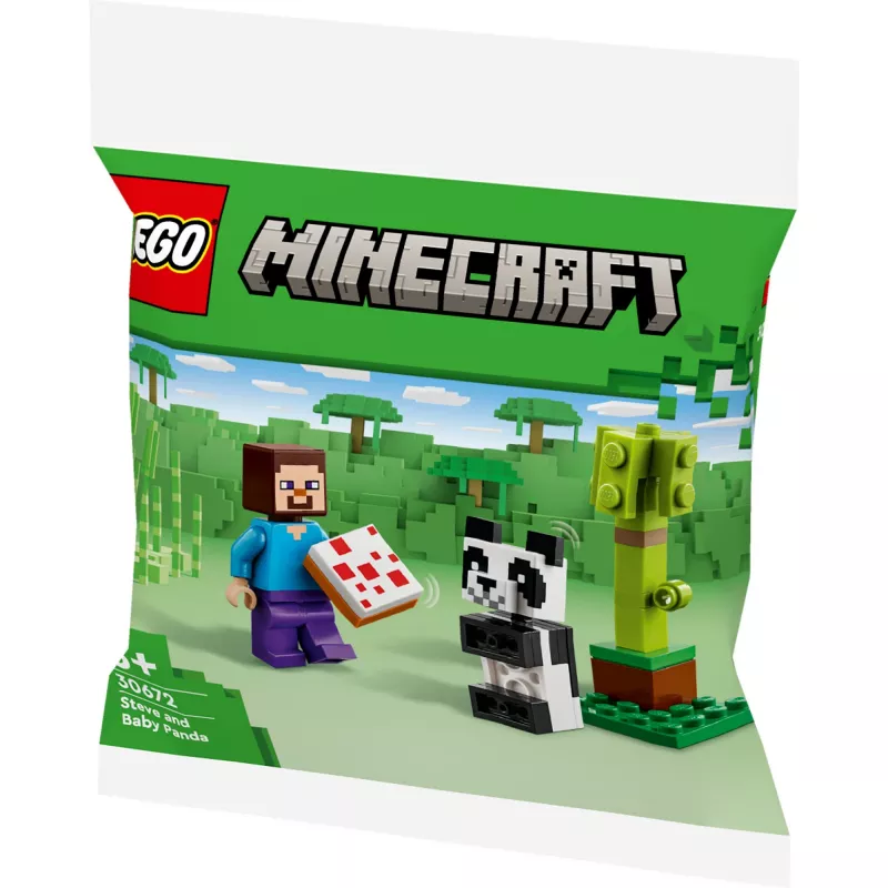 LEGO Minecraft Steve ir mažoji panda 30672 Polybag