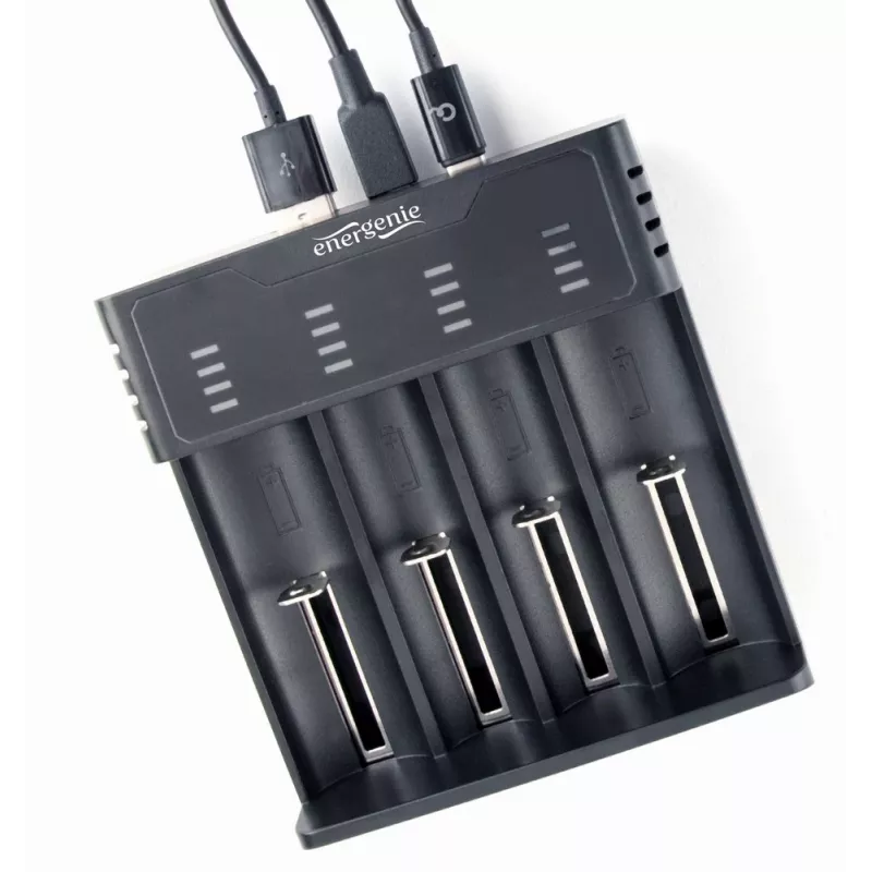 Baterijos įkroviklis Gembird BC-USB-02 USB ličio jonų NiCd NiMH