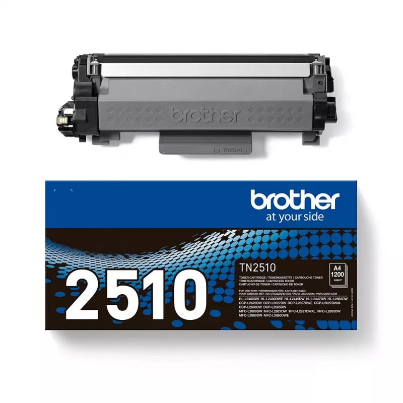 Dažų kasetė Brother TN-2510 2500 puslapių Juoda