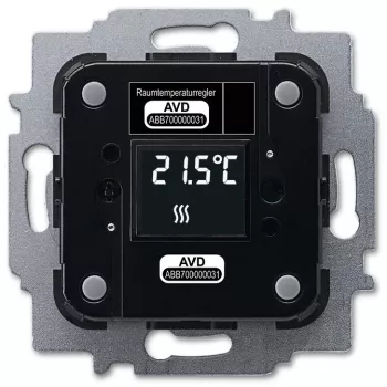 Šildymo pavara Busch-Jaeger 6224/2.0, paslėptam montavimui, 24 V, LCD, 71×71×30 mm