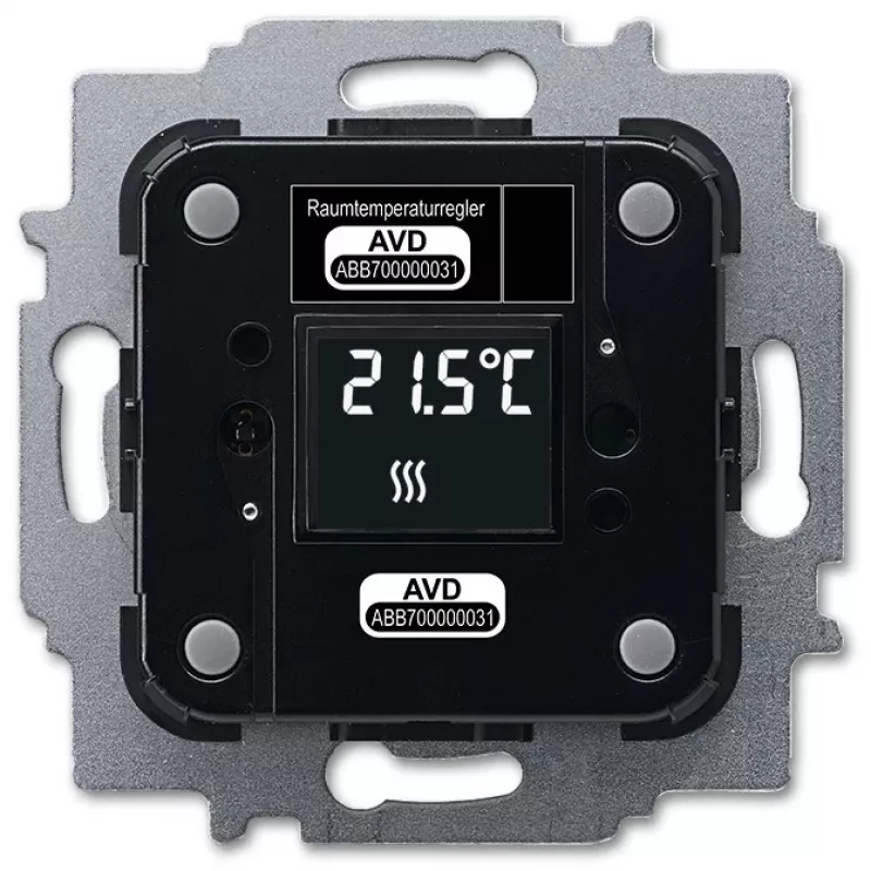 Šildymo pavara Busch-Jaeger 6224/2.0, paslėptam montavimui, 24 V, LCD, 71×71×30 mm